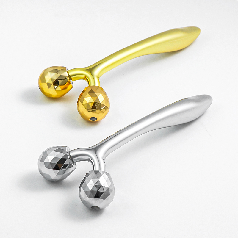 3D Metal Face Massage Roller Tool