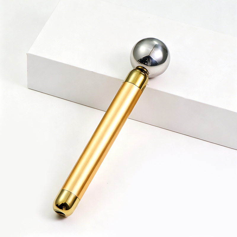Electric Vibrating Ice Roller Stainless Steel Face Cooling Globe Heating Massager Depuffing Cryo Stick Type-C Rechargeable OEM