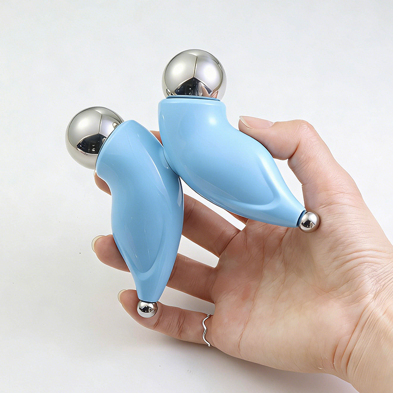 Stainless Steel Cooling Facial Massage Roller Ice Globes