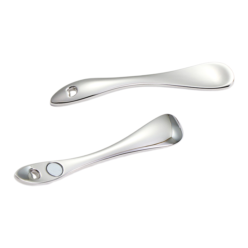 Zinc Alloy Cosmetic Spoon for Skincare and Makeup Application