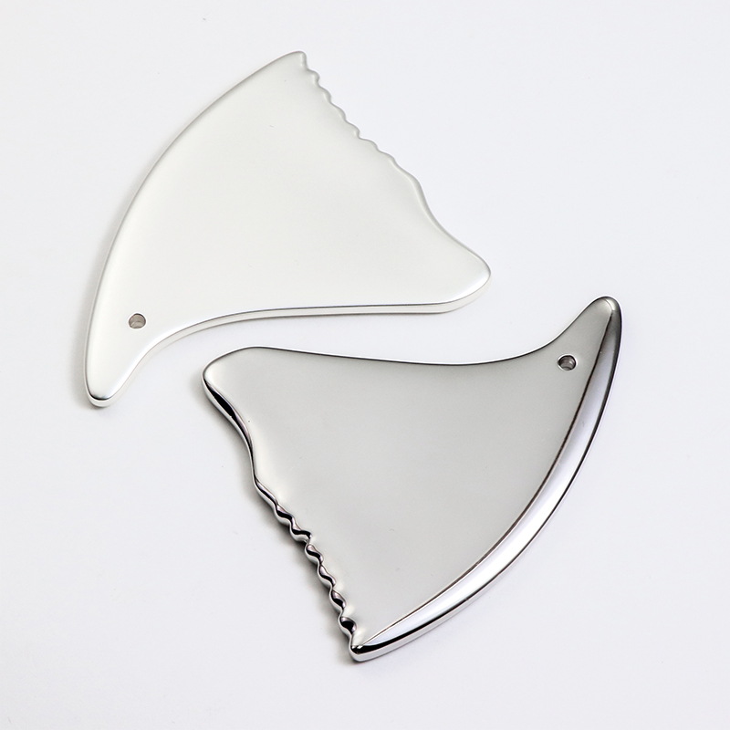 Zinc Alloy Guasha Board for Therapeutic Massage and Skin Care Treatments